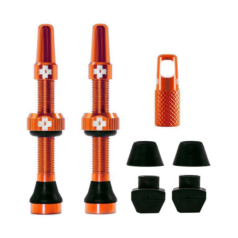 Muc-Off Tubeless Ventil-Set 44 mm, orange, zmuc00046