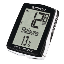 Sigma Computer BC 14.16 STS kabellos Höhe digital schwarz