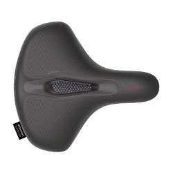 Terry Sattel Anatomica Flex Gel Lady mit Öffnung schwarz