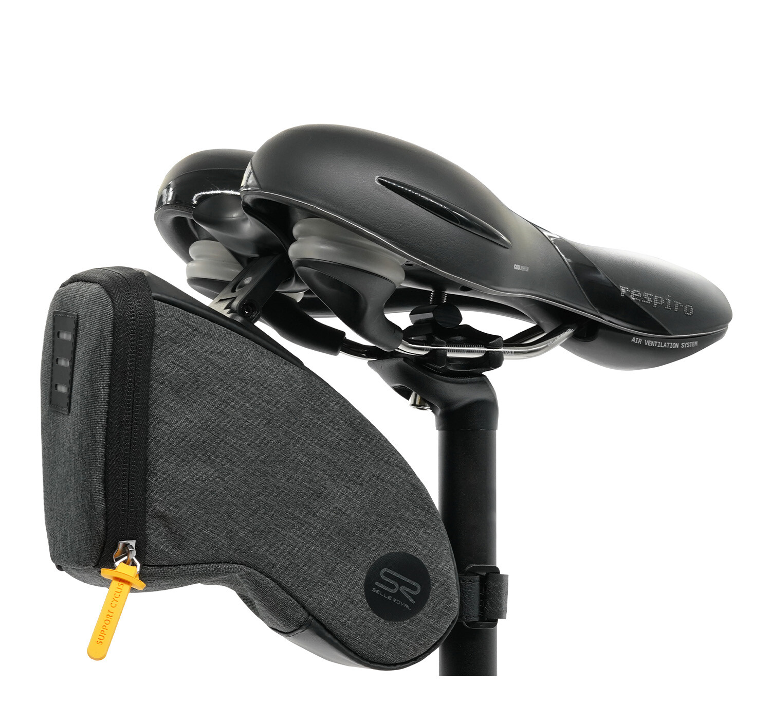 Selle Royal BAG Satteltasche medium, 1.2L 210x90x100mm, kompatibel mit dem Selle Royal Integrated Clip System